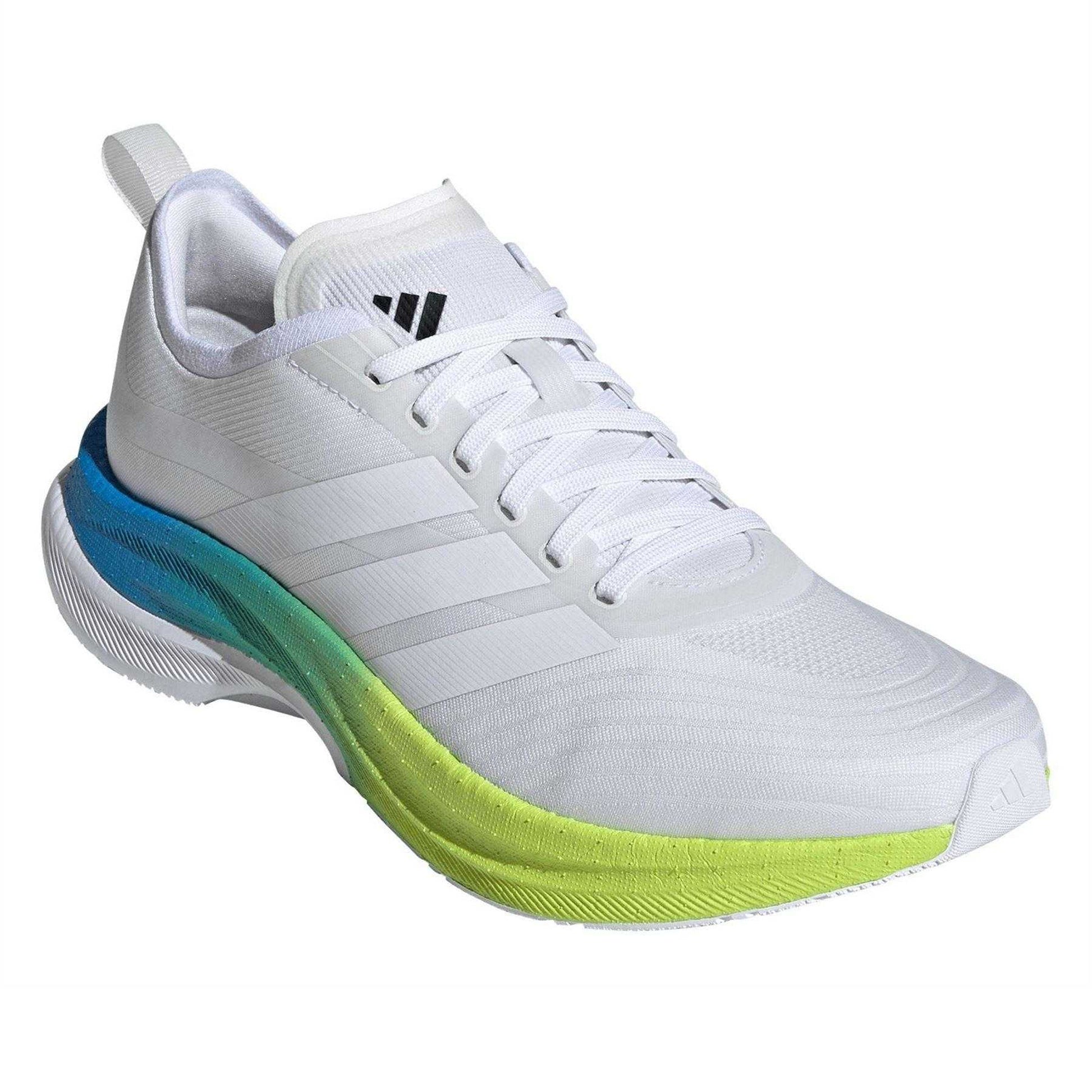White - Front - Adidas Mens Moveboost Ombre Shoes
