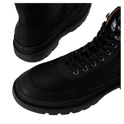 Black - Lifestyle - Steve Madden Mens Hudson Combat Boots