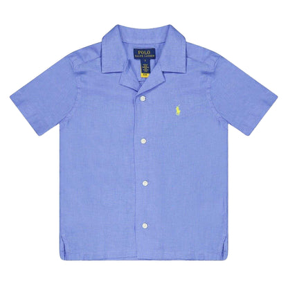 Harbor Mist-Island Paradise - Front - Ralph Lauren Boys Regular Short-Sleeved Polo Shirt