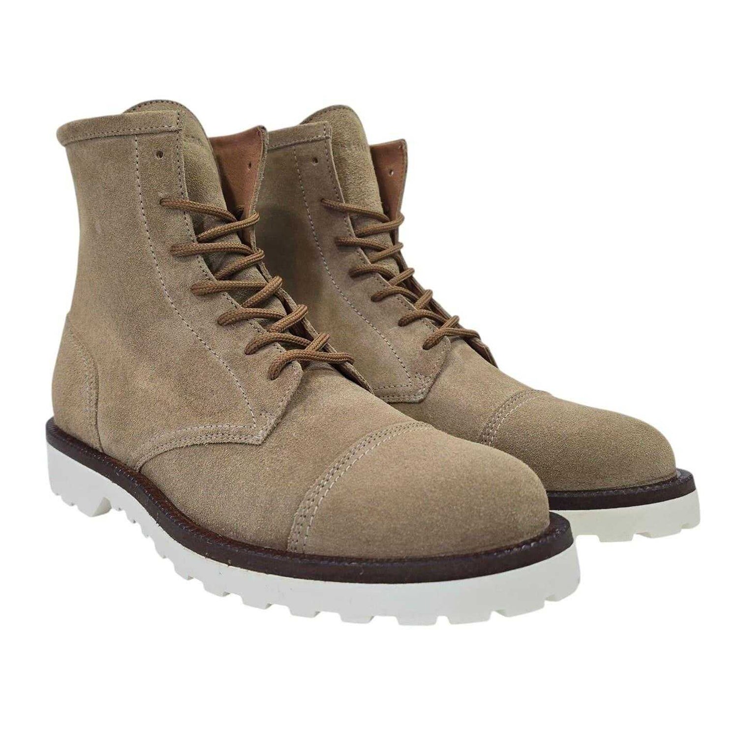 Sand - Pack Shot - Firetrap Mens Suede Ankle Boots