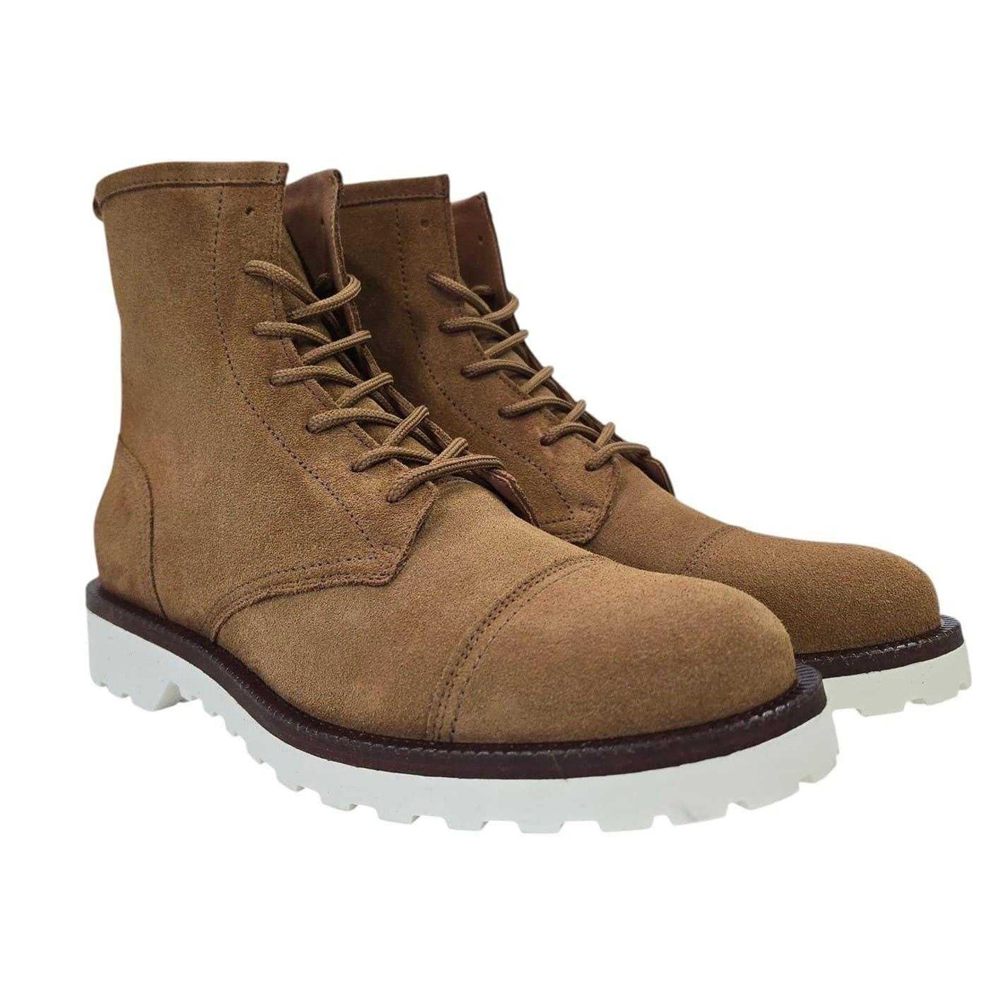 Tan - Pack Shot - Firetrap Mens Suede Ankle Boots