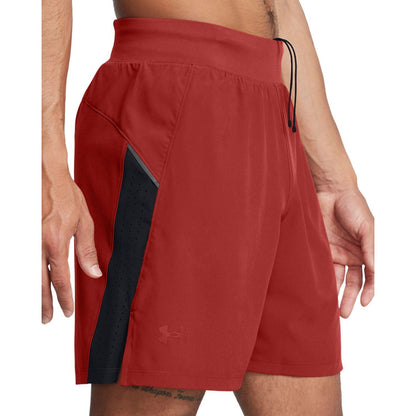 Orange - Pack Shot - Under Armour Mens Launch Elite Shorts