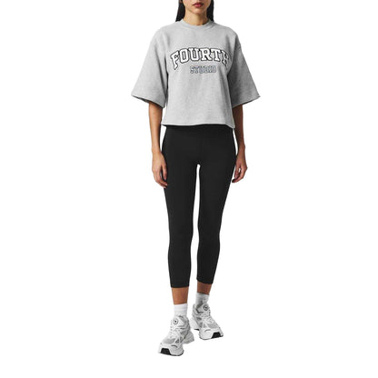 Grey - Pack Shot - 4th & Reckless Womens-Ladies Studio Oversized T-Shirt