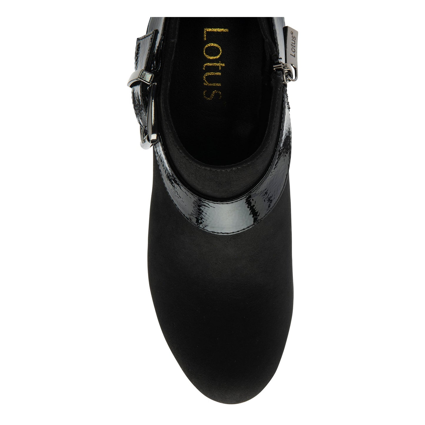 Black - Lifestyle - Lotus Shoes Womens-Ladies Suede Stiletto Heel Ankle Boots