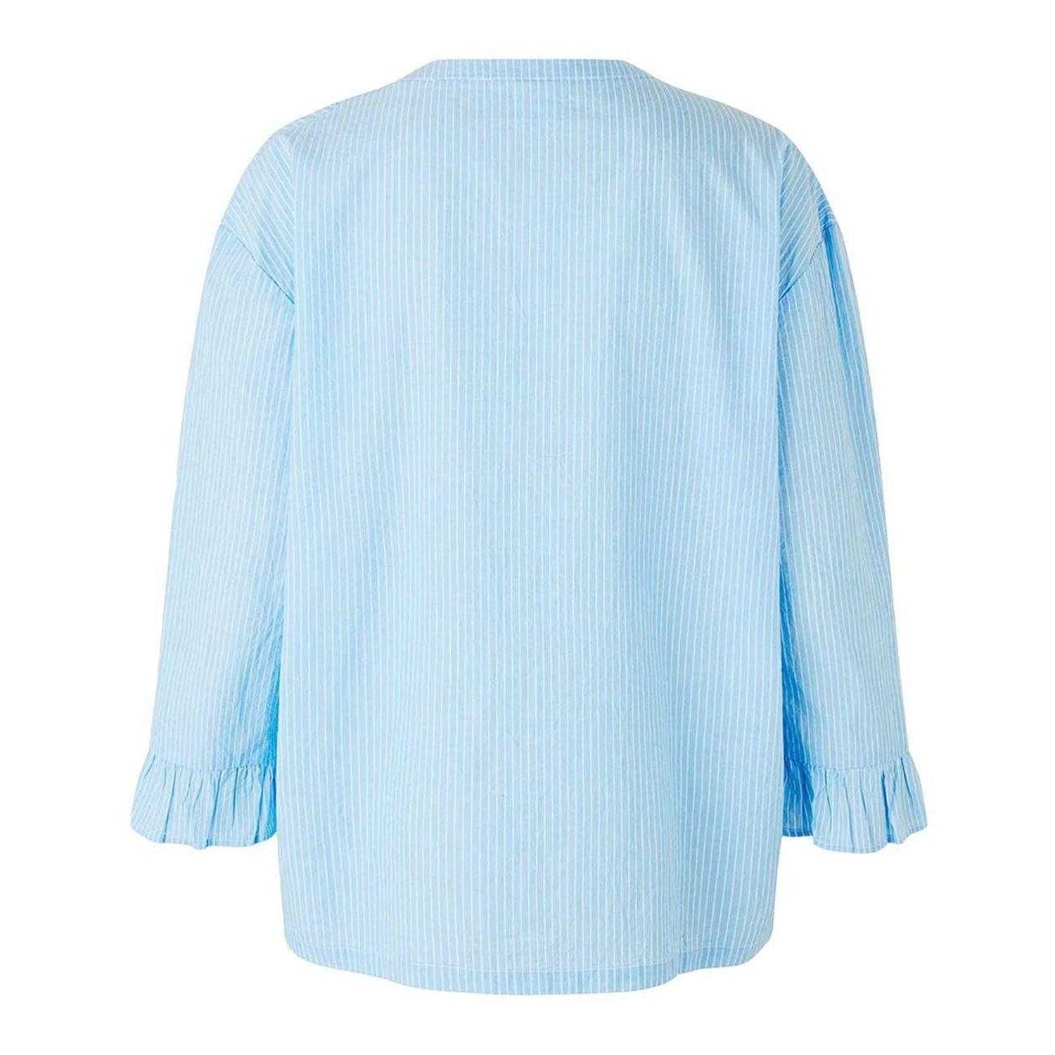 Blue - Back - CCDK Copenhagen Womens-Ladies Ninna Pinstripe Blouse