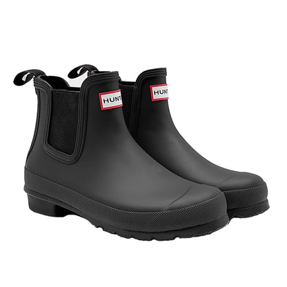 Black - Lifestyle - Hunter Womens-Ladies Original Waterproof Chelsea Boots
