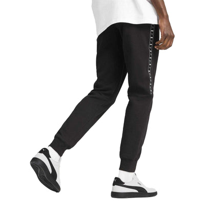 Black - Lifestyle - Puma Mens Fleece Ribbed Cuff Joggers