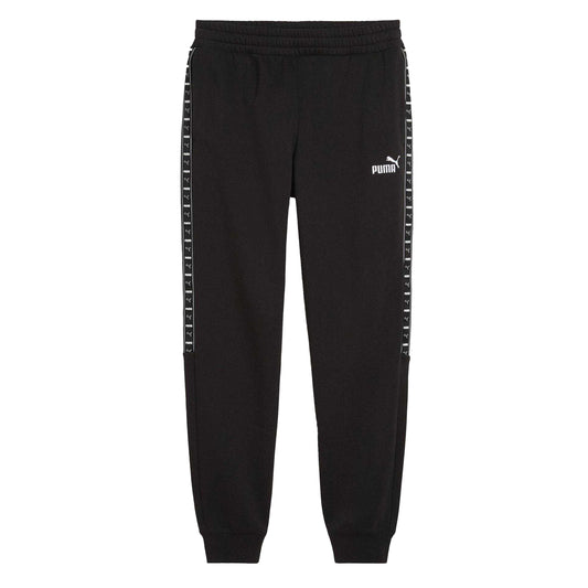 Black - Front - Puma Mens Fleece Ribbed Cuff Joggers