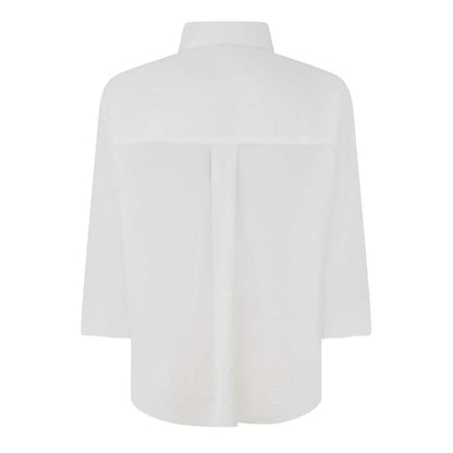 Cream - Back - Jack Wills Womens-Ladies Soft Regular Long-Sleeved Blouse