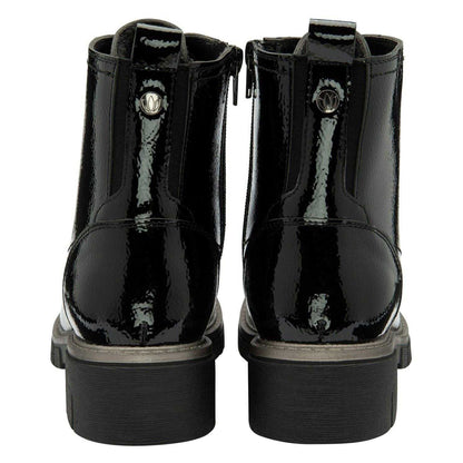 Bordo - Front - Lotus Shoes Womens-Ladies Jojo Combat Boots