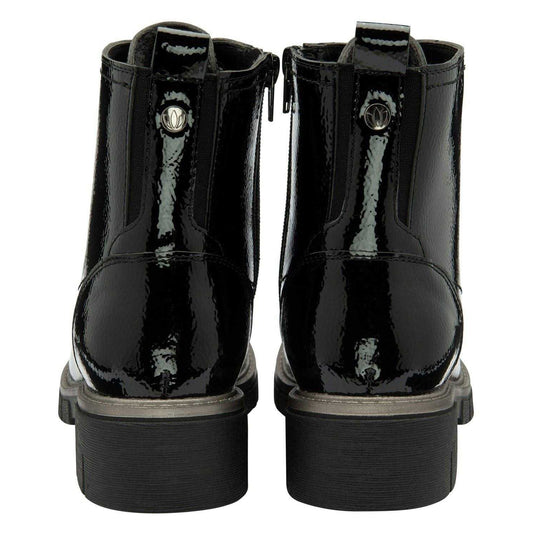 Bordo - Front - Lotus Shoes Womens-Ladies Jojo Combat Boots