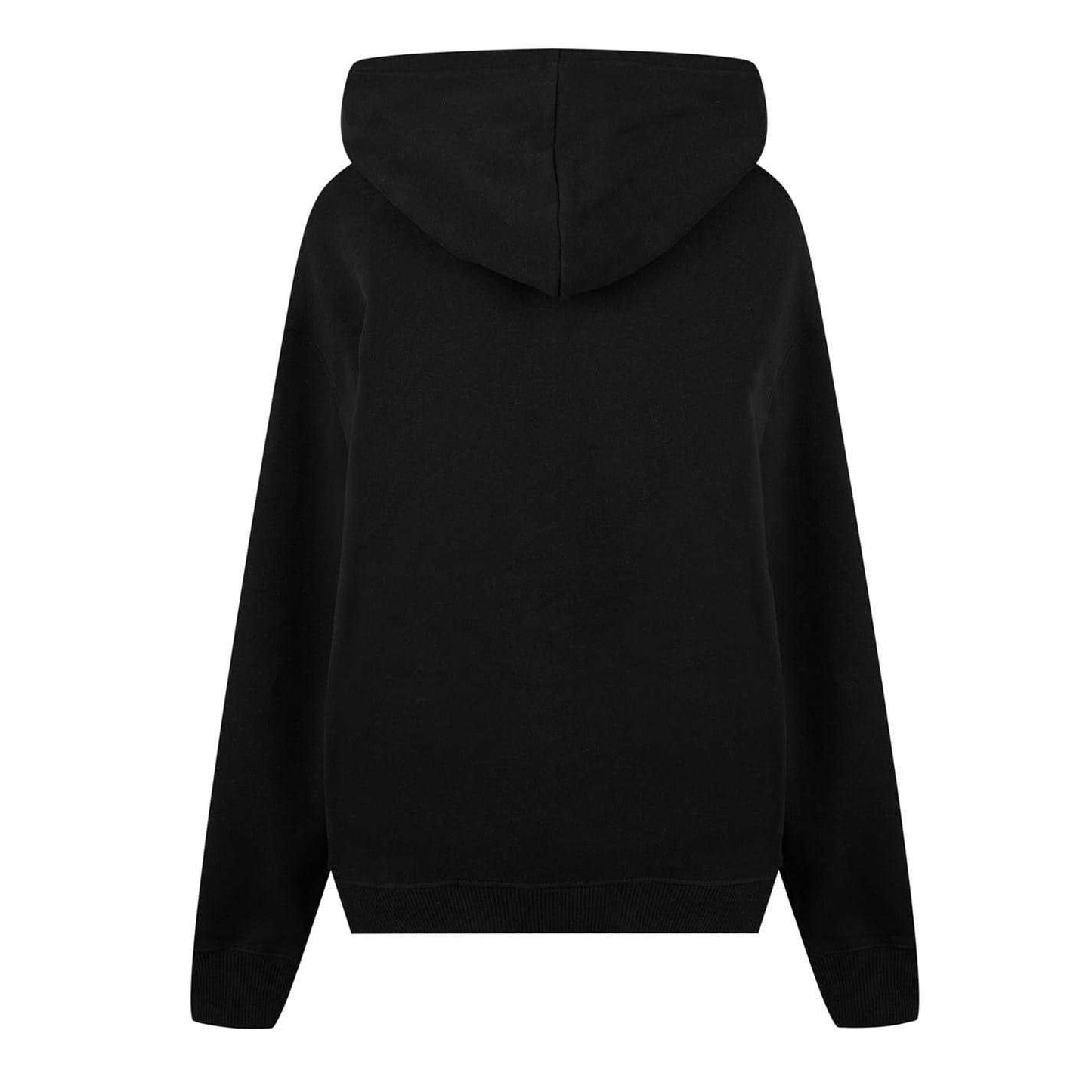 Black - Back - Calvin Klein Unisex Adult Jeans Relaxed Fit Hoodie
