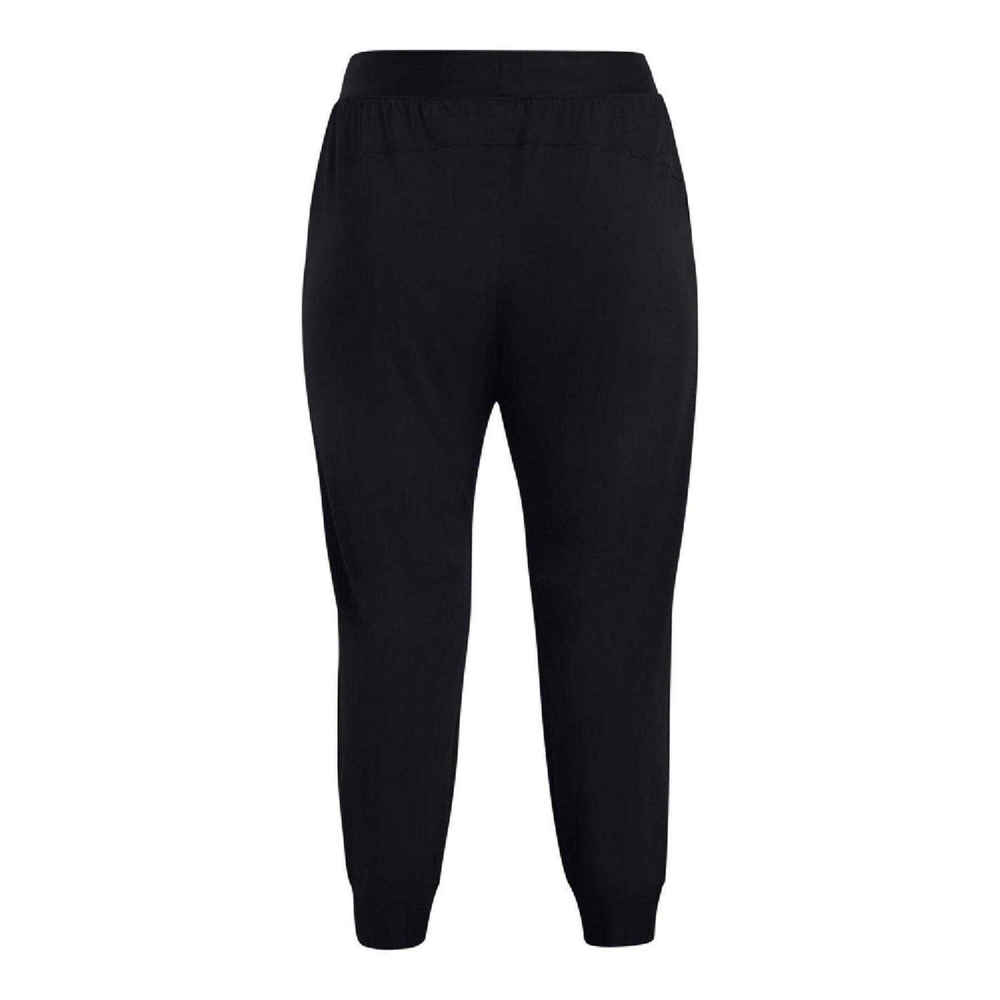 Black - Back - Under Armour Womens-Ladies High Rise Joggers