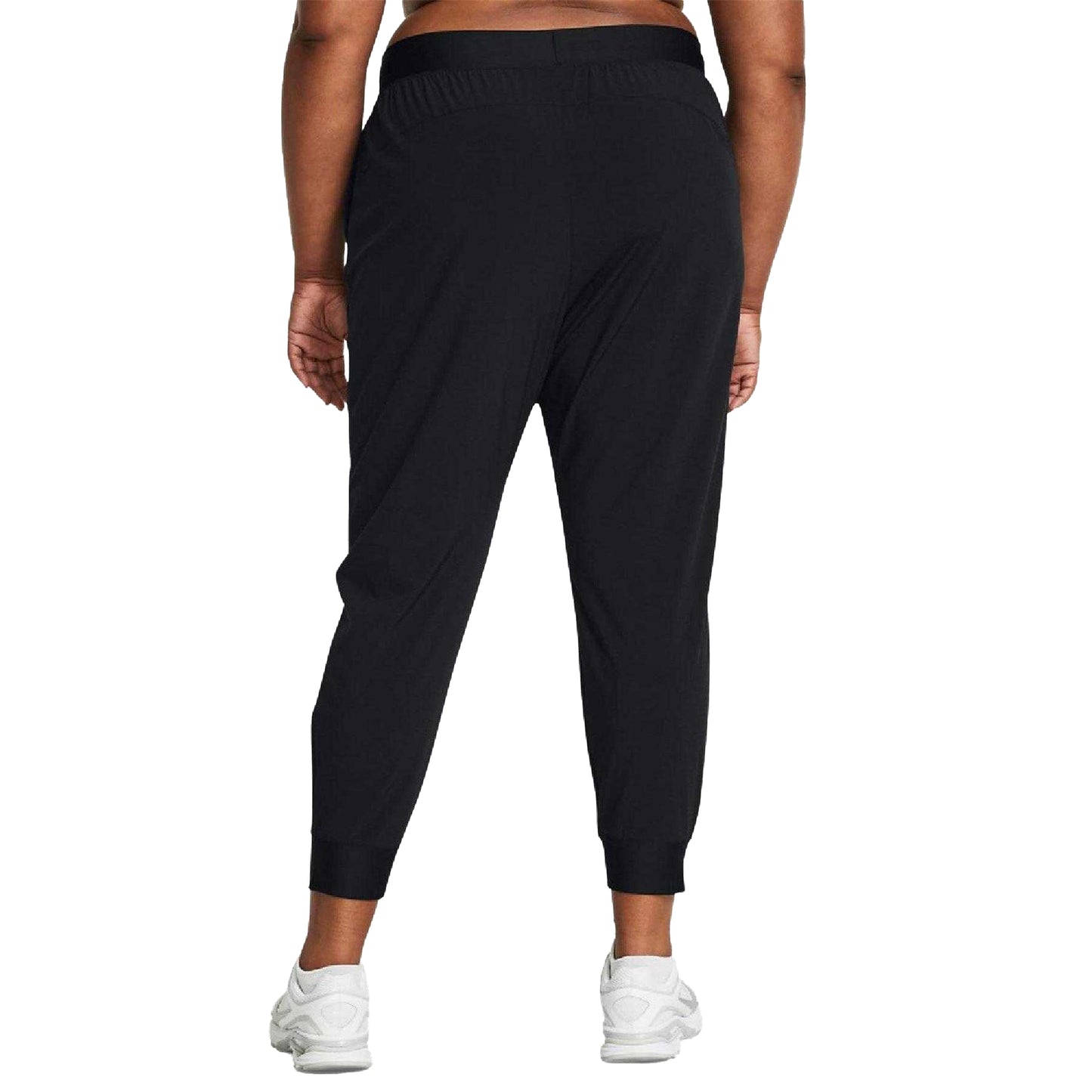 Black - Pack Shot - Under Armour Womens-Ladies High Rise Joggers