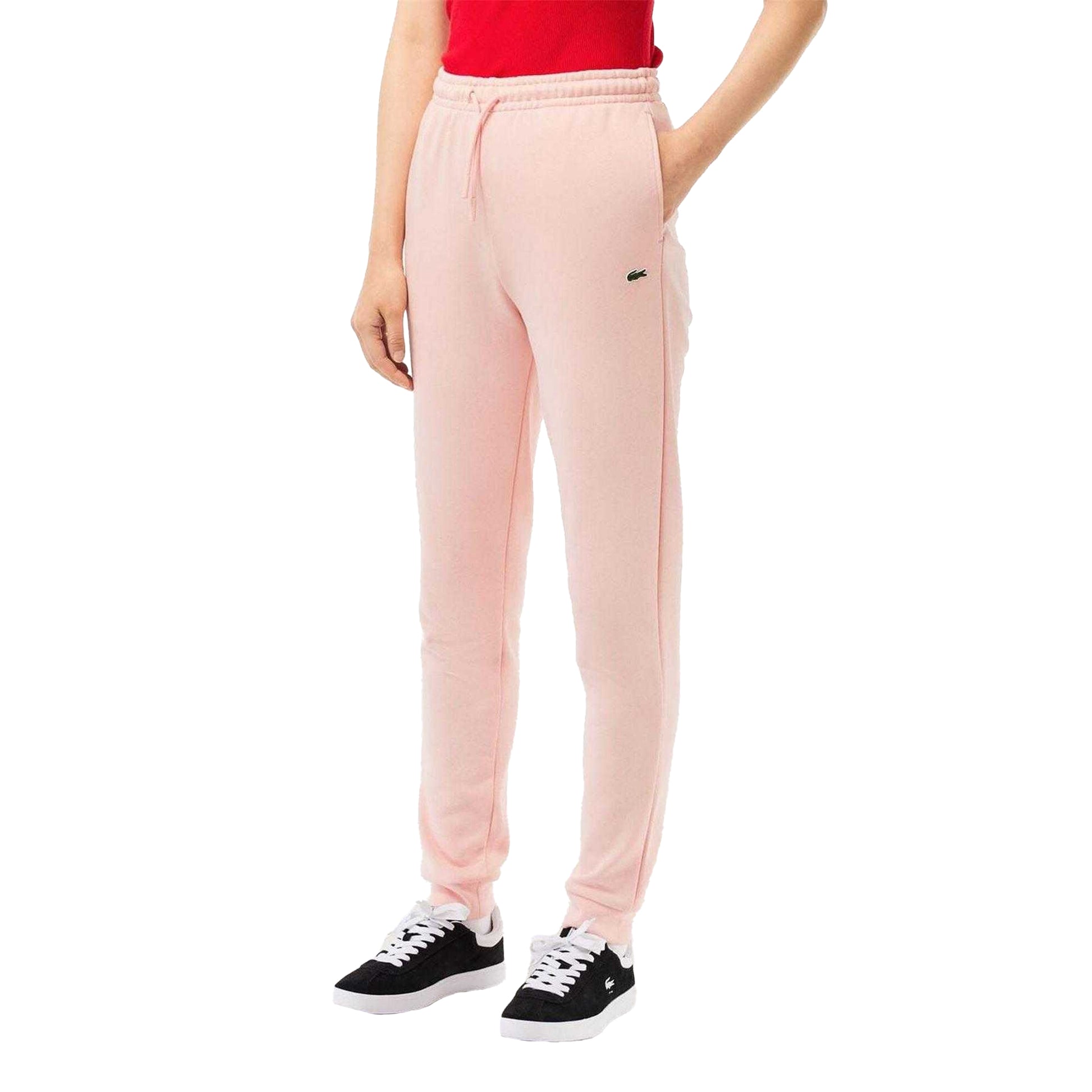 Pink - Lifestyle - Lacoste Womens-Ladies Fleece Sweatpants