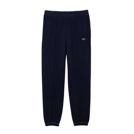 Navy - Front - Lacoste Mens Organic Cotton Regular Sweatpants