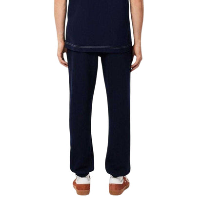 Navy - Back - Lacoste Mens Organic Cotton Regular Sweatpants