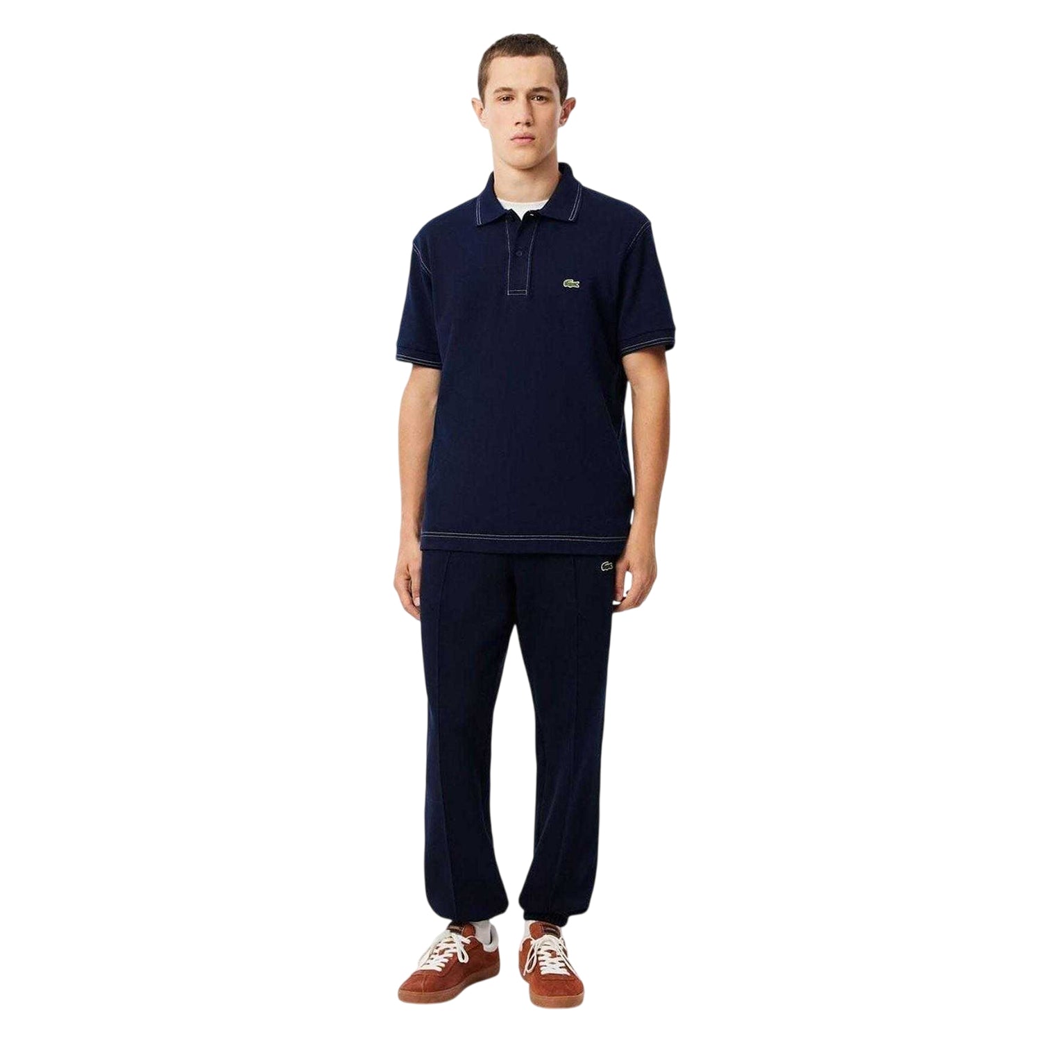Navy - Lifestyle - Lacoste Mens Organic Cotton Regular Sweatpants
