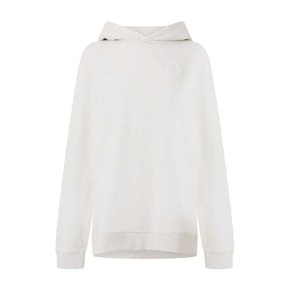 White - Front - Hugo Womens-Ladies Lettering Relaxed Fit Hoodie