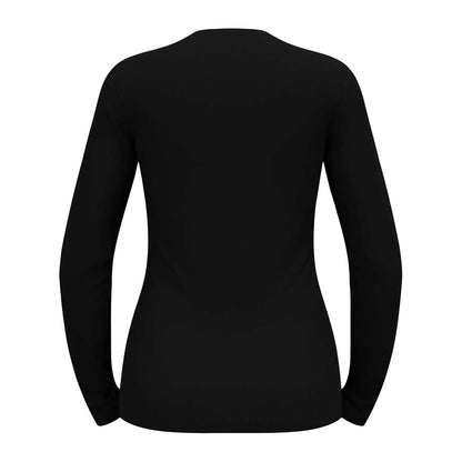 Black - Back - Odlo Womens-Ladies Crew Neck Slim Athletic Top