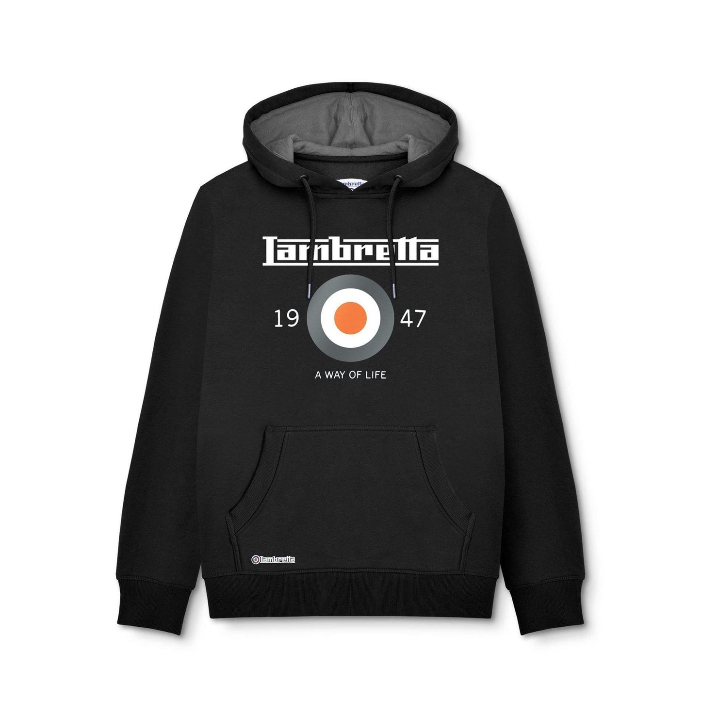 Black - Front - Lambretta Unisex Adult Target Hoodie