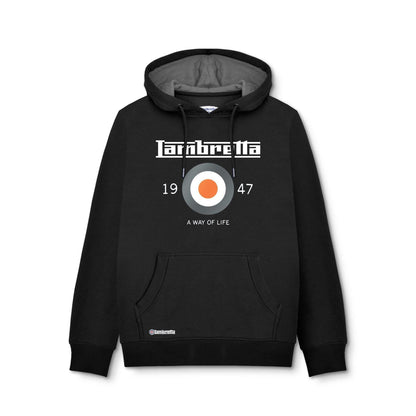 Black - Front - Lambretta Unisex Adult Target Hoodie