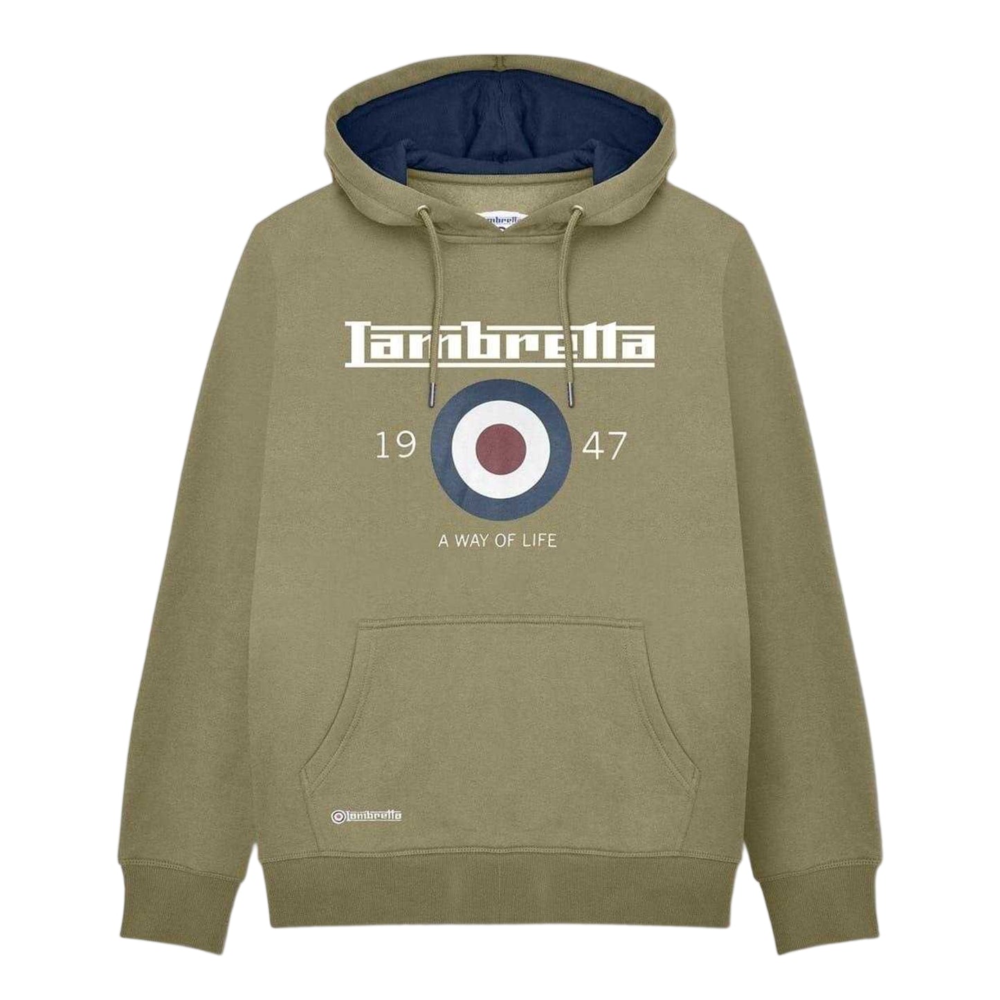 Green - Front - Lambretta Unisex Adult Target Hoodie