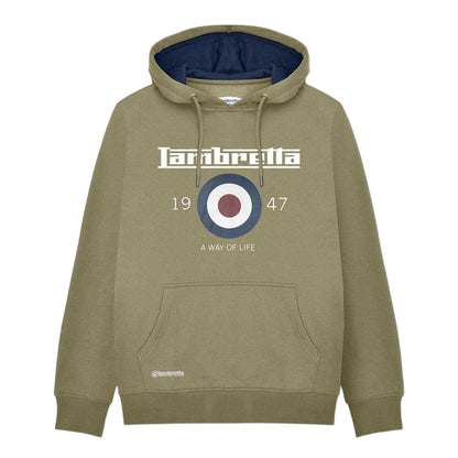 Green - Front - Lambretta Unisex Adult Target Hoodie