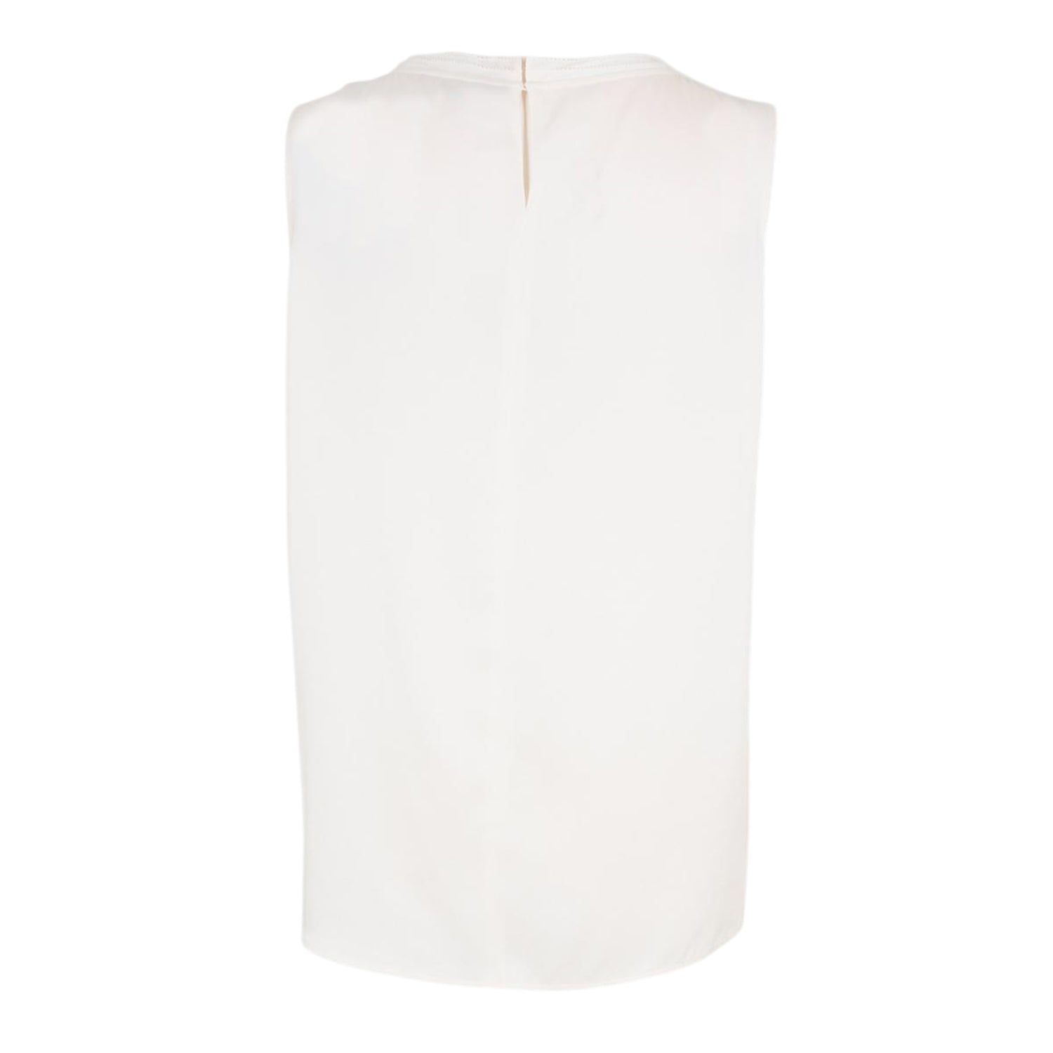 White - Back - Boss Womens-Ladies Jewel Collared Regular Sleeveless Blouse