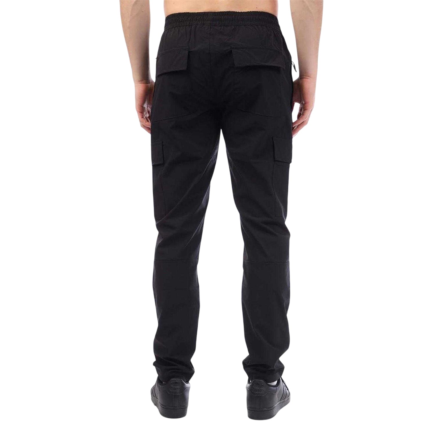 Black - Back - Duck and Cover Mens Chamata Cargo Trousers