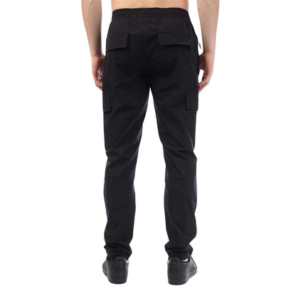 Black - Back - Duck and Cover Mens Chamata Cargo Trousers