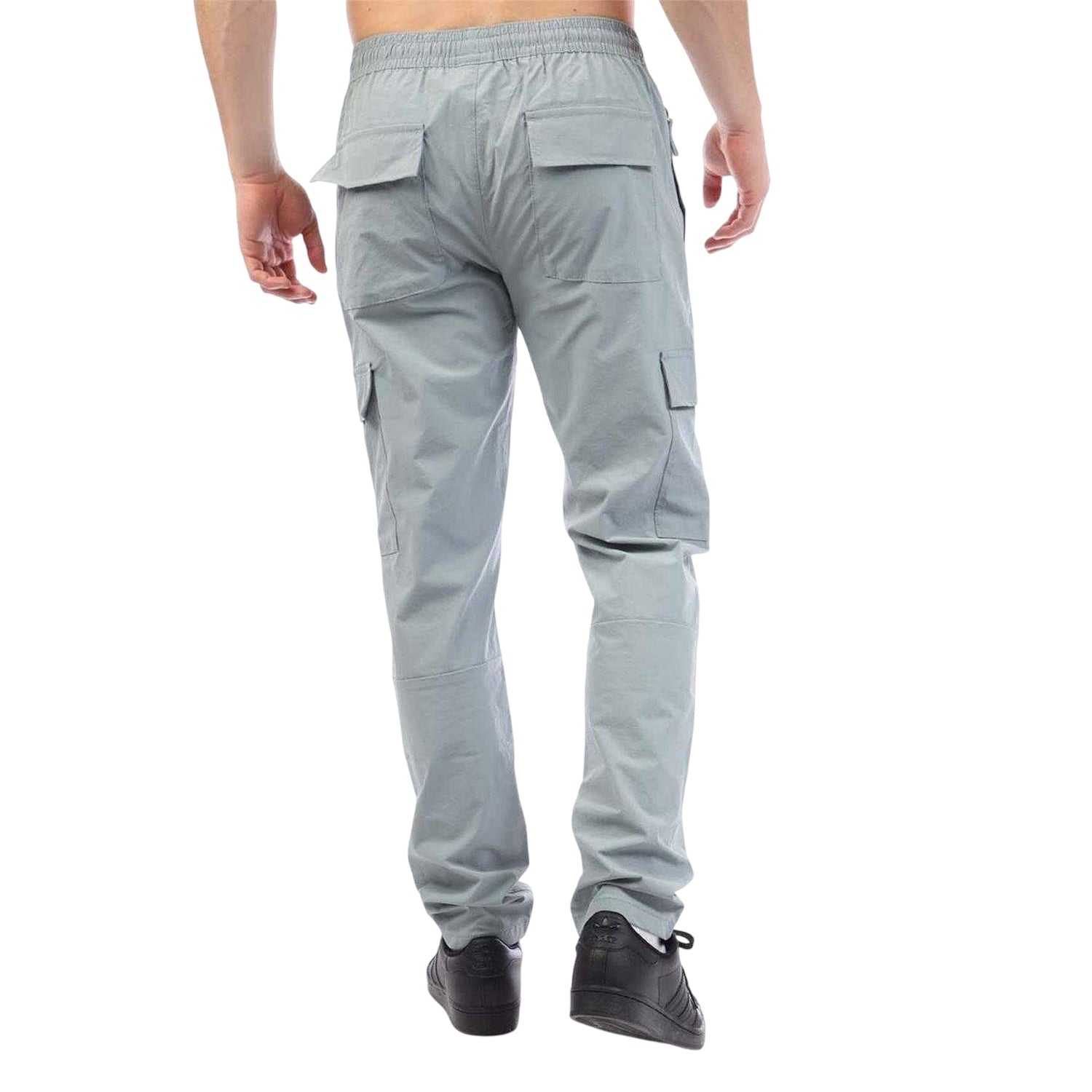 Blue - Back - Duck and Cover Mens Chamata Cargo Trousers