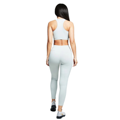 Charcoal - Back - SikSilk Womens-Ladies Essentials Gym Bralette