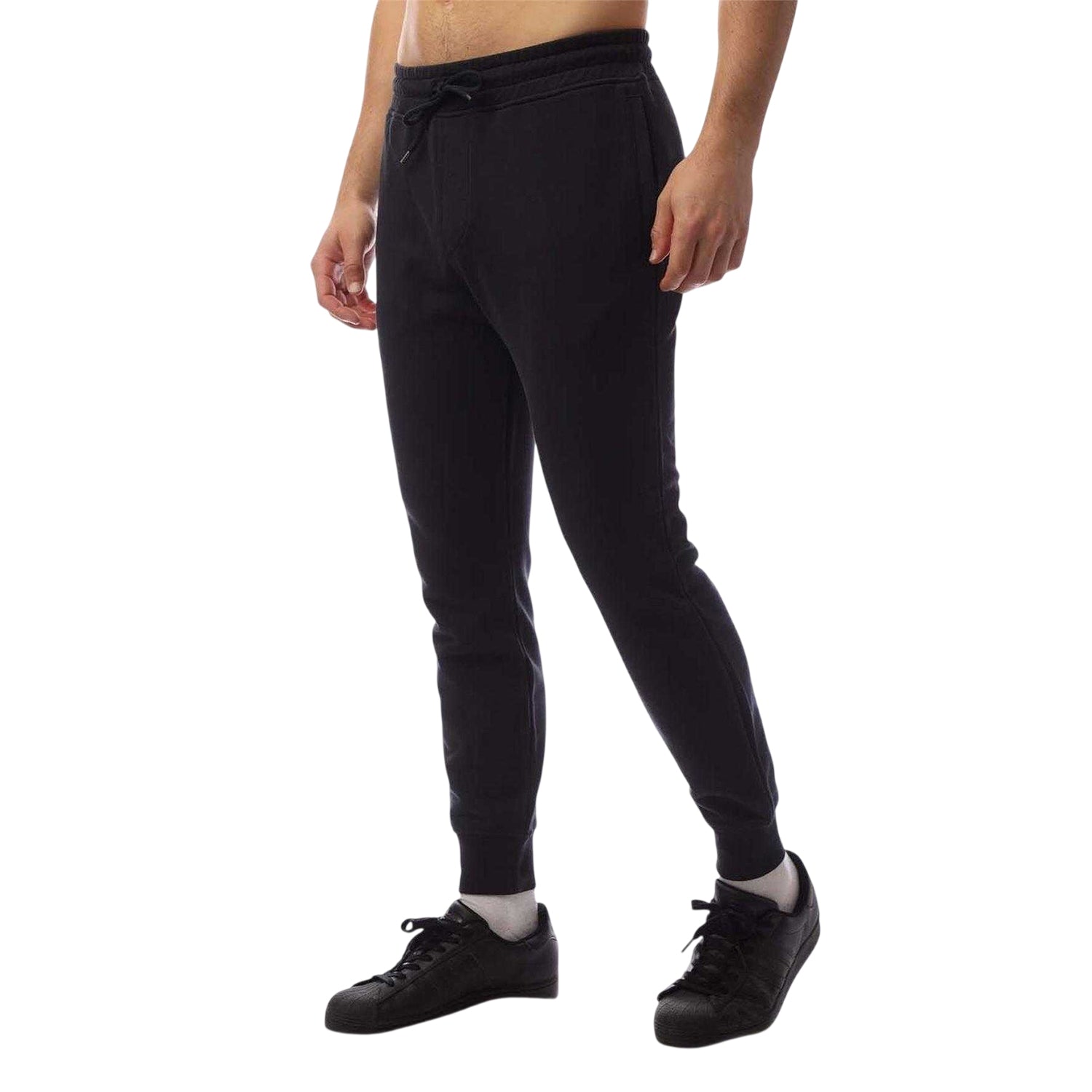 Navy - Side - Emporio Armani EA7 Mens Jogging Bottoms