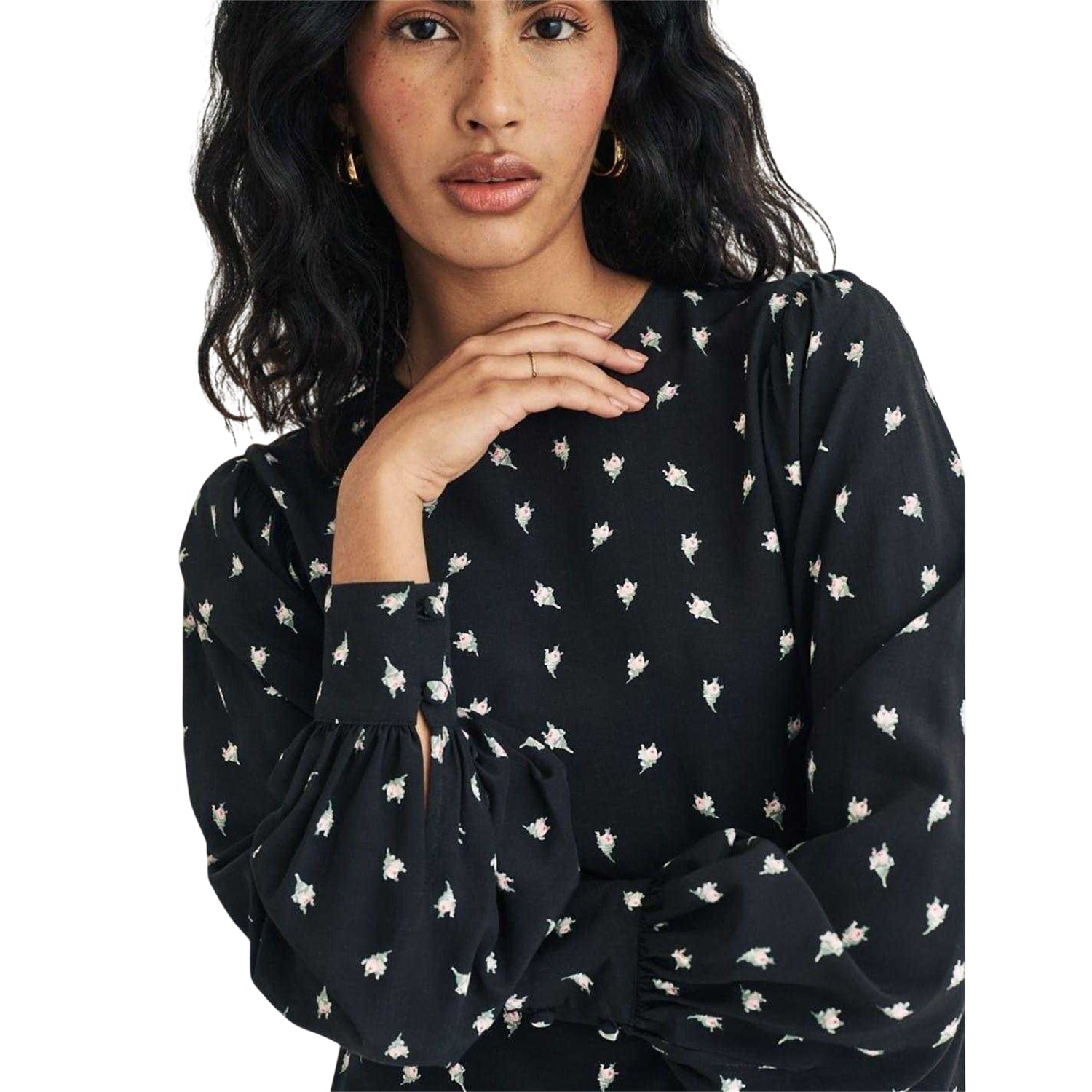 Black - Lifestyle - Nobody´s Child Womens-Ladies Regular Long-Sleeved Blouse