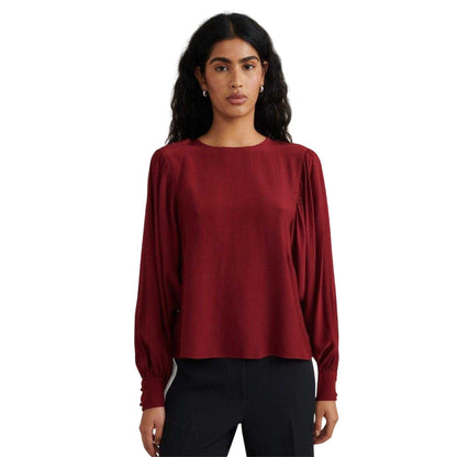 Red - Front - Nobody´s Child Womens-Ladies Regular Long-Sleeved Blouse