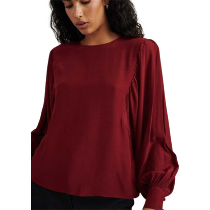 Red - Back - Nobody´s Child Womens-Ladies Regular Long-Sleeved Blouse