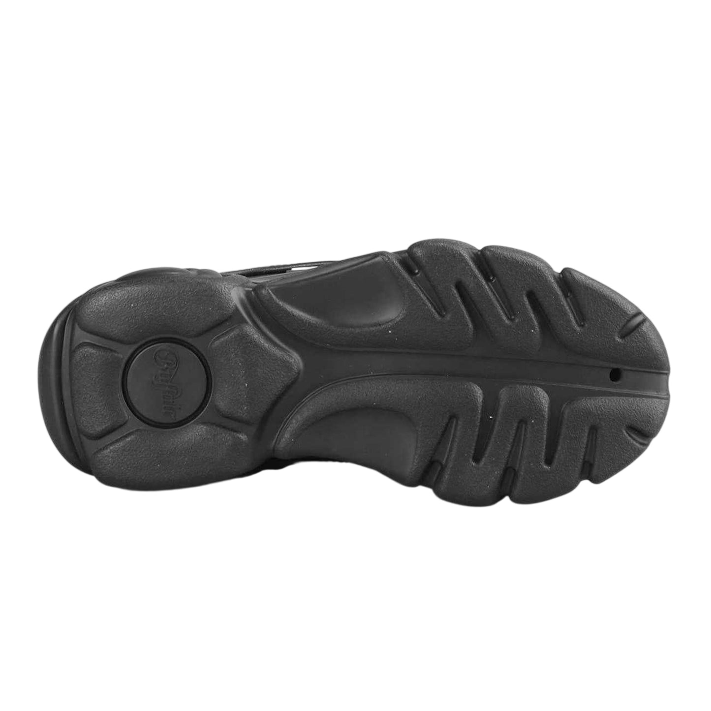 Black - Back - Buffalo Womens-Ladies Platform Trainers