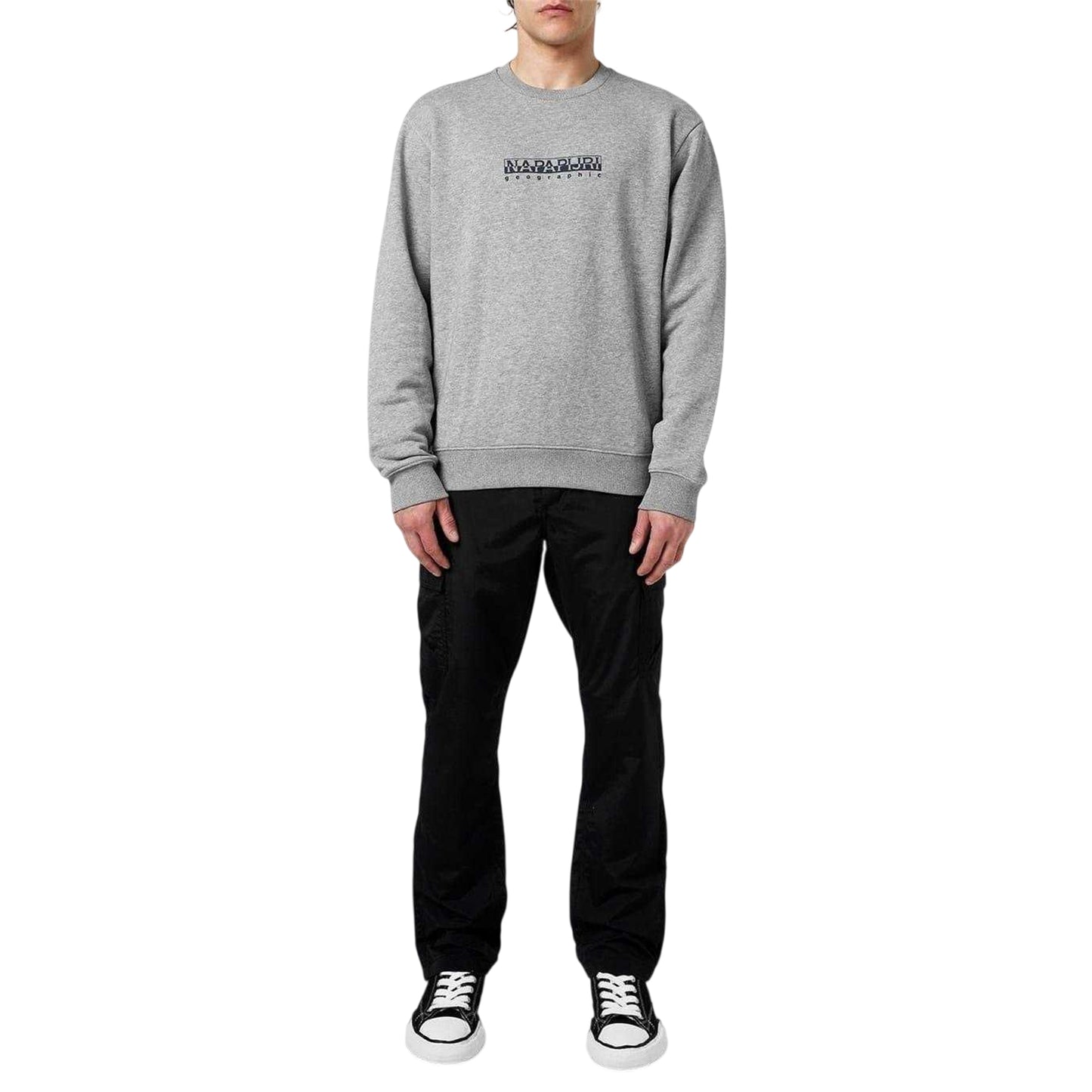 Grey - Lifestyle - Napapijri Mens Logo Regular Sweatshirt