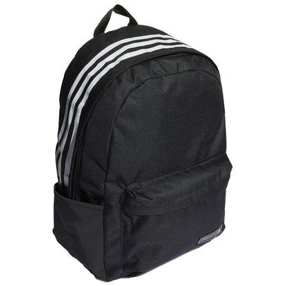 Black-White - Side - Adidas Classic 3 Stripes Backpack