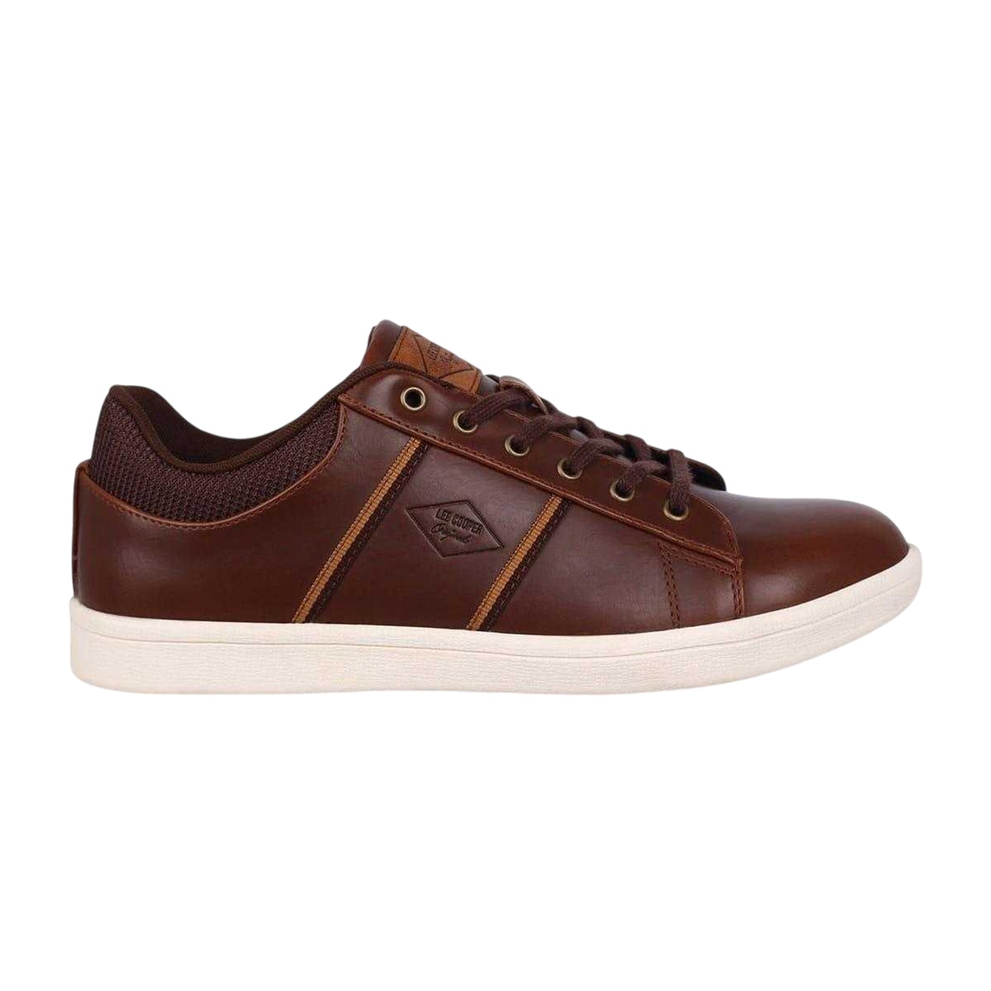 Brown - Front - Lee Cooper Mens Austin Flat Trainers