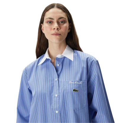 Persian Blue - Side - Lacoste Womens-Ladies Shirt