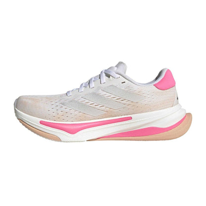 Cloud White-Lucid Pink - Side - Adidas Womens-Ladies Supernova Prima Trainers