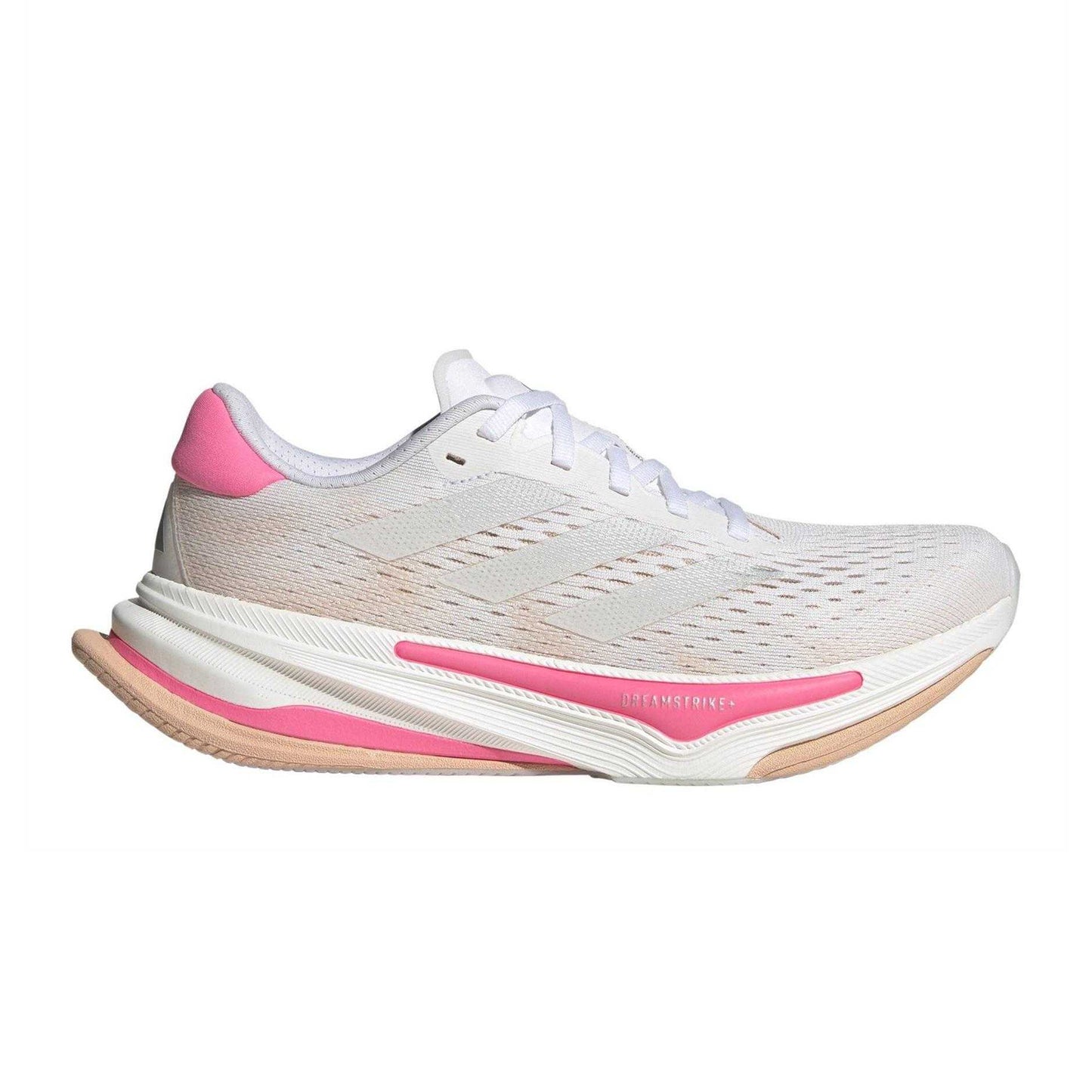 Cloud White-Lucid Pink - Front - Adidas Womens-Ladies Supernova Prima Trainers