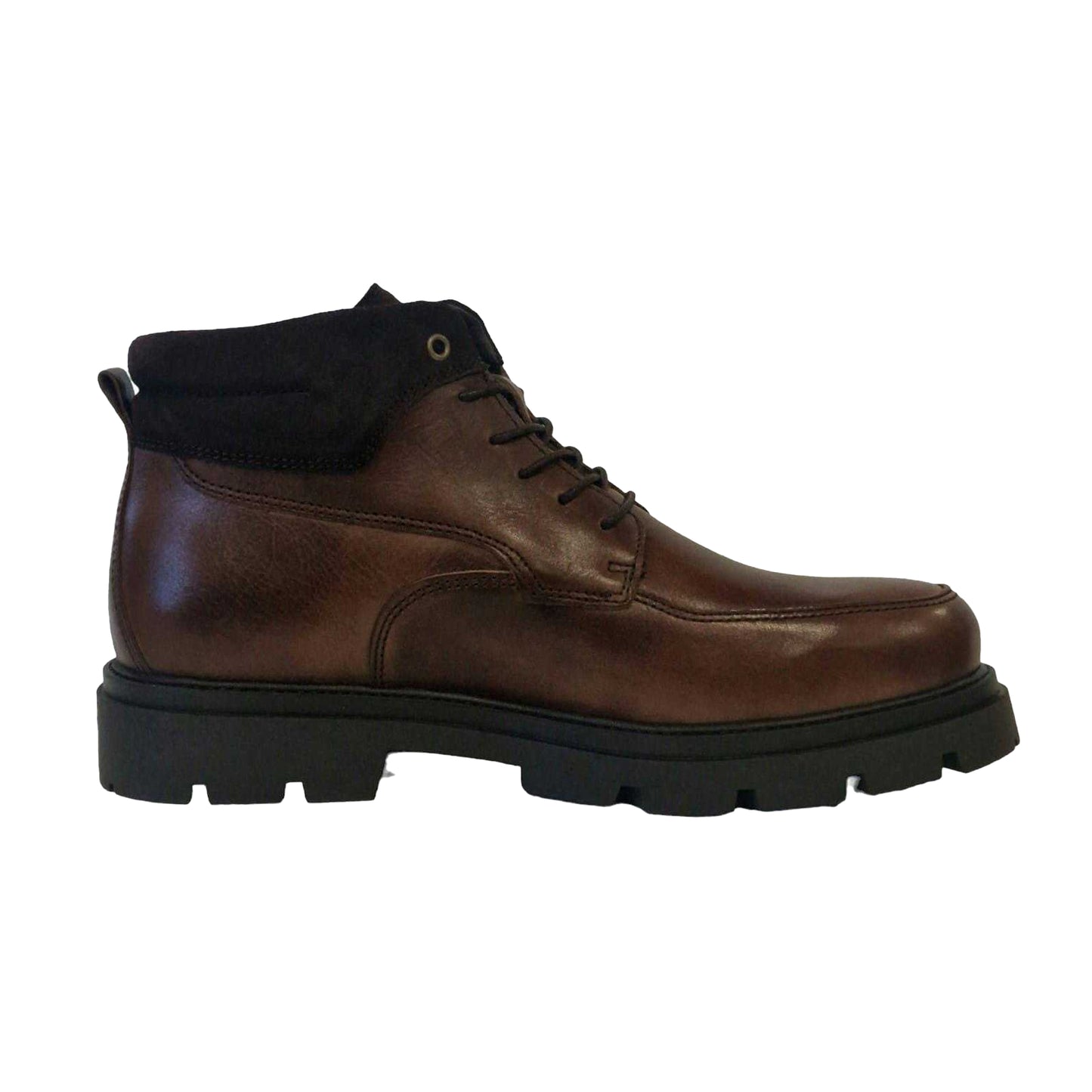Dark Brown - Front - Firetrap Mens Leather Boots