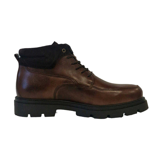 Dark Brown - Front - Firetrap Mens Leather Boots