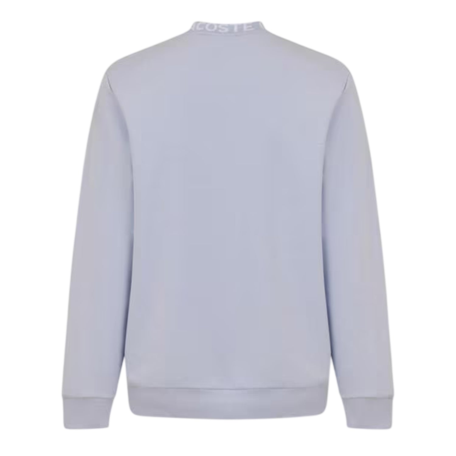 Light Blue - Back - Lacoste Mens Lettering Crew Neck Sweatshirt