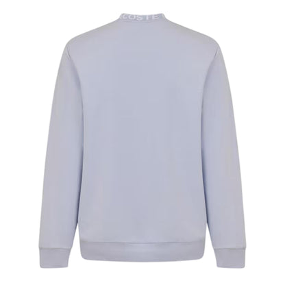 Light Blue - Back - Lacoste Mens Lettering Crew Neck Sweatshirt
