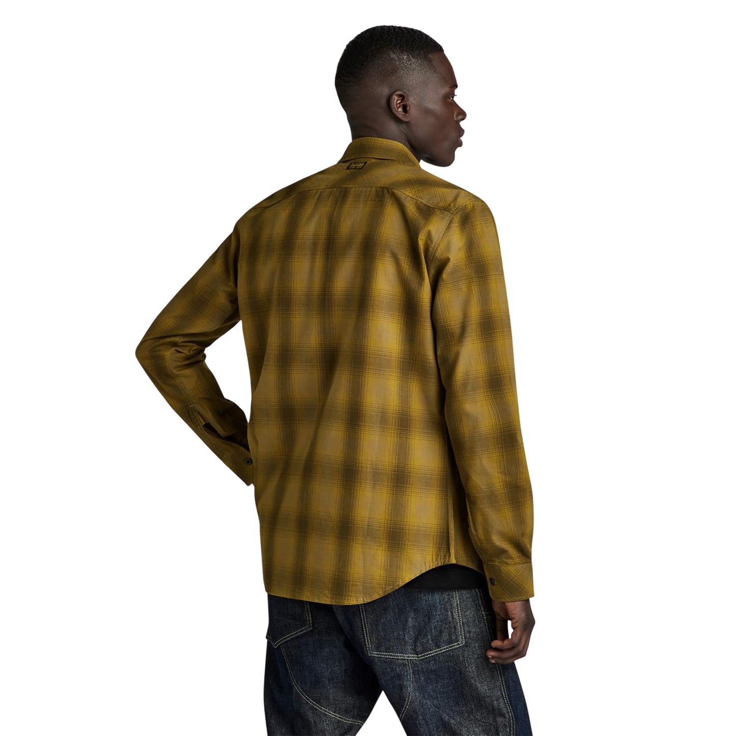Brown - Back - G-Star Mens Marine Shirt
