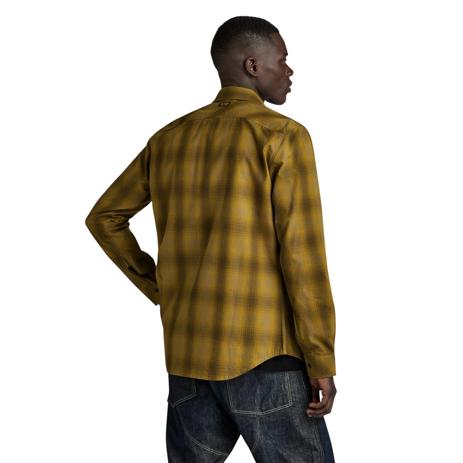 Brown - Back - G-Star Mens Marine Shirt